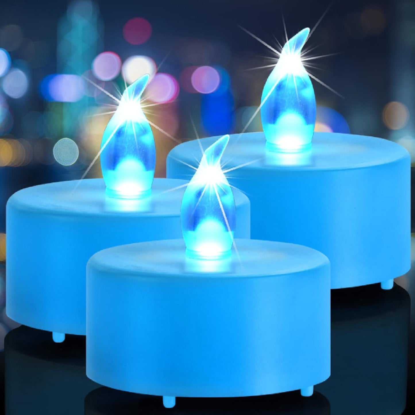 Nancia 100PACK Flameless LED Tea Lights Candles, Realistic and Bright Flickering Long Lasting 200Hours Battery-Powered, Ideal Party, Wedding, Birthday, Gifts Home Decoration Warm Yellow