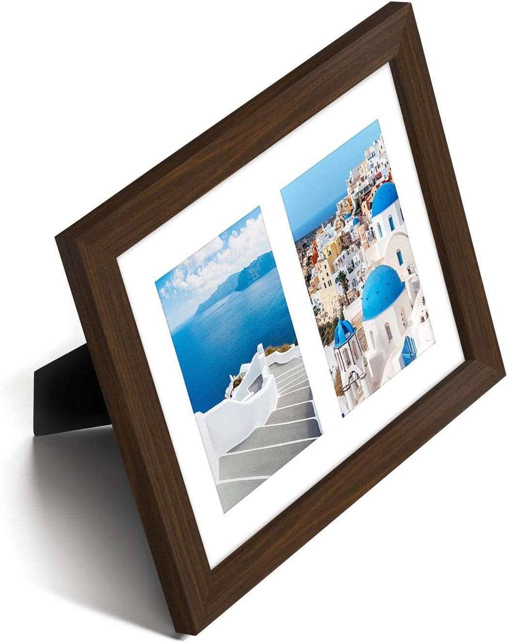 Americanflat 4x6 Collage Picture Frame with Shatter-Resistant Glass - Fits Five 4x6 Photos or Use as One 11x14 Picture Frame - Signature Collection - Collage Frames for Wall Display - Black