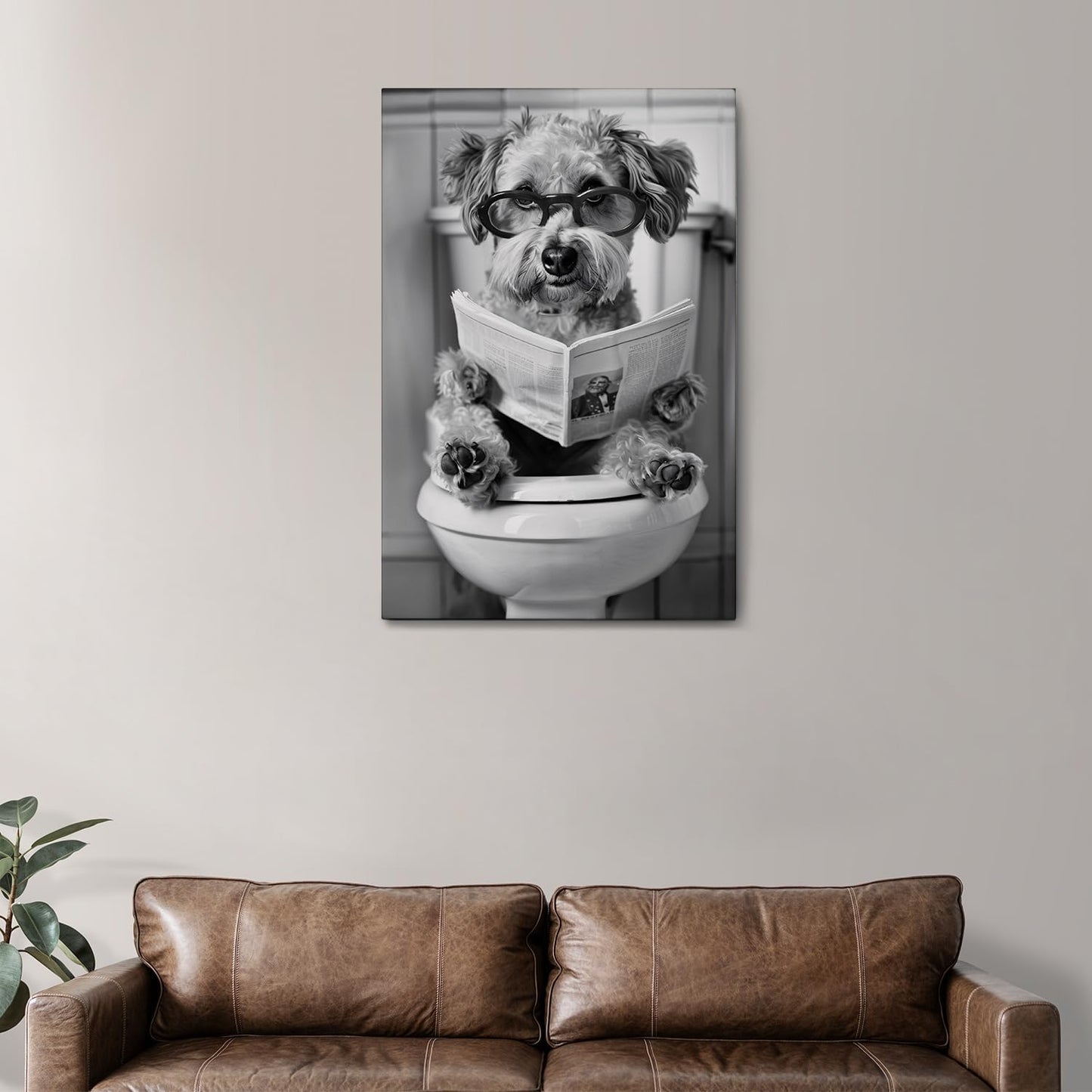 DIHSIEG 12x16 Canvas Wall Art funny bathroom wall art Print Poster Vintage Poster Frameless Floral Can be hung on the Wall Heal Your Heart poster Wall Art Canvas