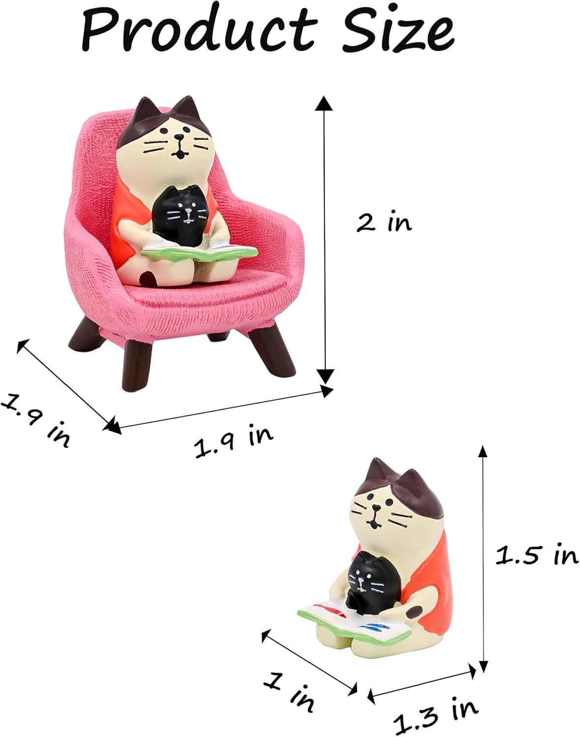 Mevodeata Cute Mini Frog Figurine with Small Sofa Resin Figure for Office Home Decor for Frog Lovers (Rocking Chair)