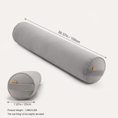 Body Pillow for Adults,Long Round Pillow,Big Cylindrical Pillow,Large Full Bolster Pillows for Side Sleepers (Steel Gray, 47.24"*7.87")