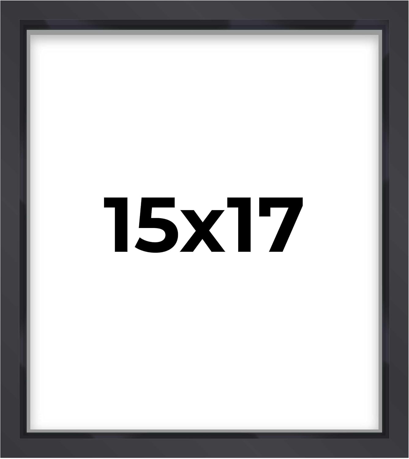 14x14 Shadow Box Black | 3/4" Depth of Usable Space | Solid Wood Pine | Includes UV Resistant Acrylic Plexiglass, Acid-Free Backing & Hanging Hardware | Made to Order in USA - Colors F