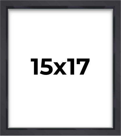 14x14 Shadow Box Black | 3/4" Depth of Usable Space | Solid Wood Pine | Includes UV Resistant Acrylic Plexiglass, Acid-Free Backing & Hanging Hardware | Made to Order in USA - Colors F