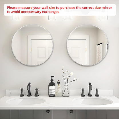 Fabuday Black Circle Mirror for Wall 20 inch - Round Mirrors for Bathroom, Entryway, Living Room, Hallway, Bedroom Decor, Small Matte Framed