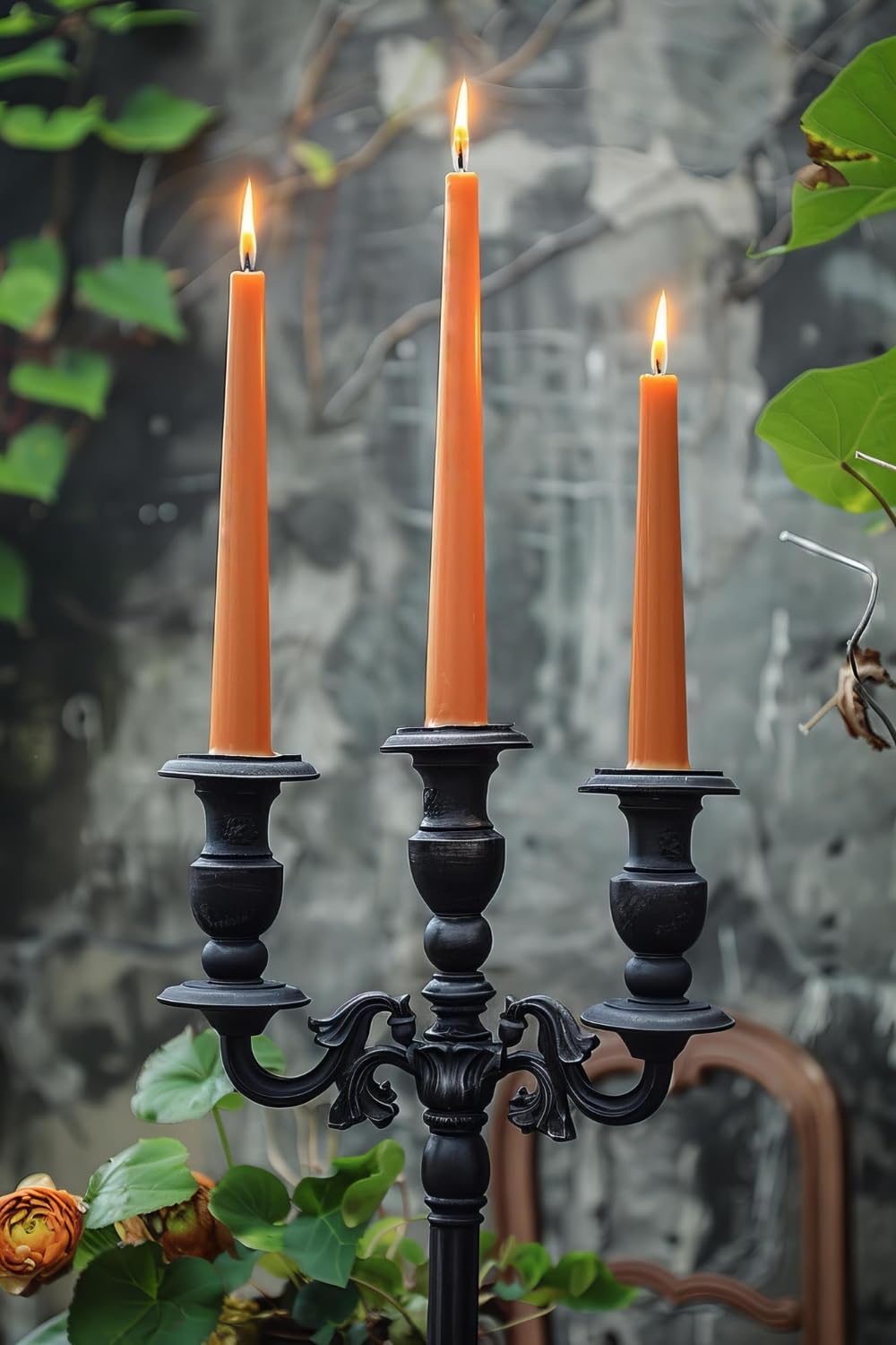 12-Pack Olive Green Taper Candles, 10 Inch Unscented Dripless Candlesticks, Long-Lasting Burn Time of 7-8 Hours, Perfect for Christmas Home Décor Spring and St. Patrick's Day