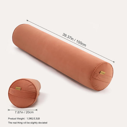 Body Pillow for Adults,Long Round Pillow,Big Cylindrical Pillow,Large Full Bolster Pillows for Side Sleepers (Steel Gray, 47.24"*7.87")