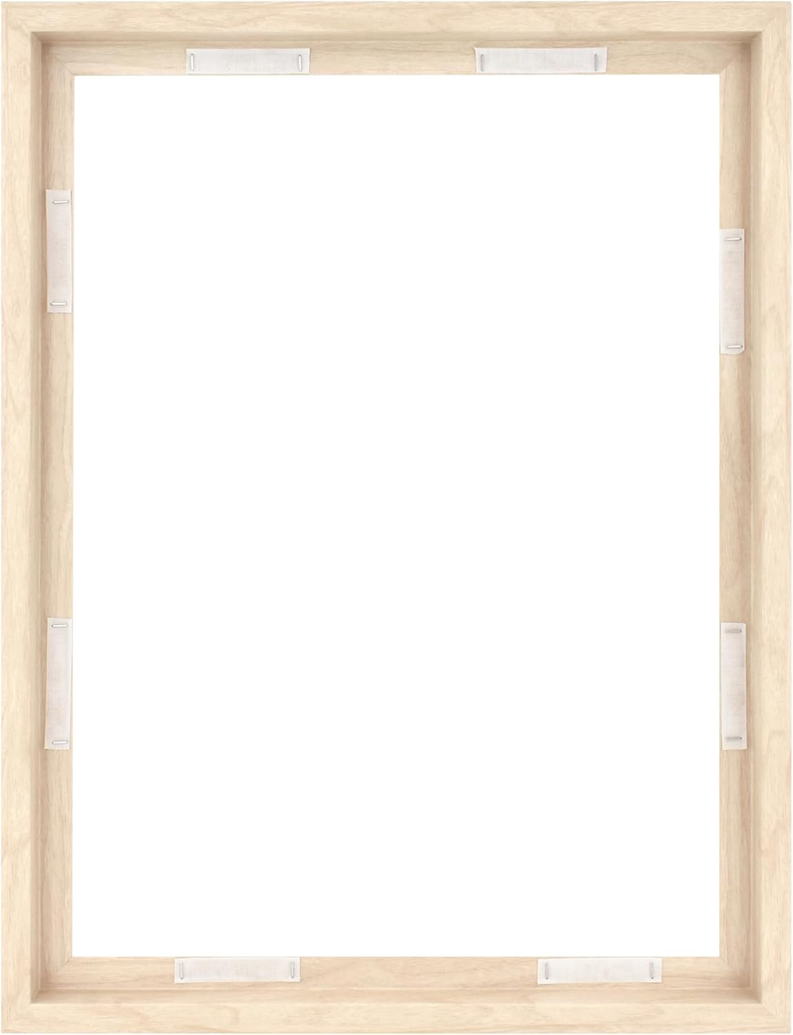 MCS Canvas Float Frames 8x10 Frame, Black Frame for Finished Canvases, Vertical & Horizontal Wall Hanging Frame with Adhesive for Canvas Paintings (1-Pack)