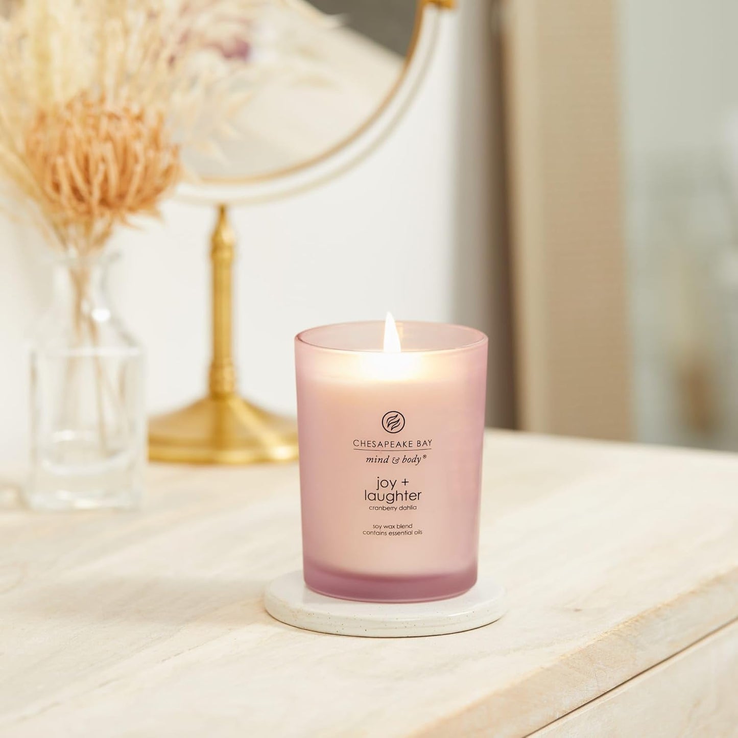 Chesapeake Bay Candle PT40886 Scented Candle Awaken + Invigorate (Lemongrass Eucalyptus) Medium Green Home Décor