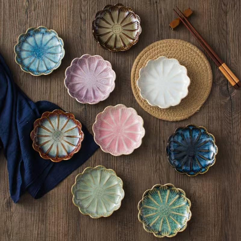 JAMEND CLXP Lotus Leaf Shape Decorative Ring Tray, Small Key Bowl, Ceramic Trinket Tray Jewelry Dish Organizing Necklace Earrings, Home Decoration for Mom Best Friend Sister, Pink.