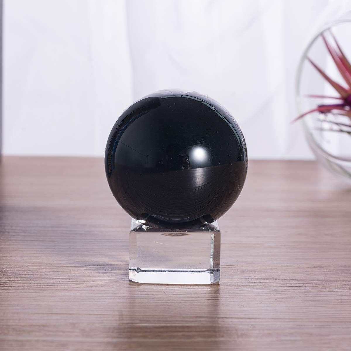 LONGWIN 50mm(2 inch) K9 Photography Solid Crystal Glass Ball Sphere with Free Stand Suncatcher (Clear)