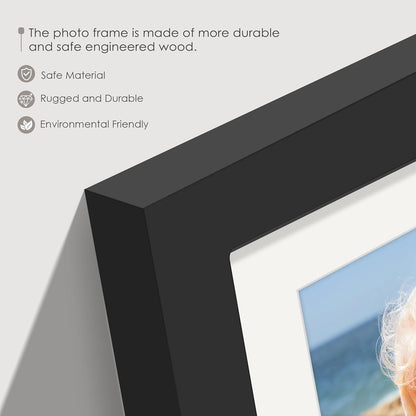 DUENPY 14x26 Collage Picture Frame 4x6 Collage Picture Frame Displays Twelve 4x6 inch Photos Available Horizontal Wall Mounting Display and Vertical Black - Colors B
