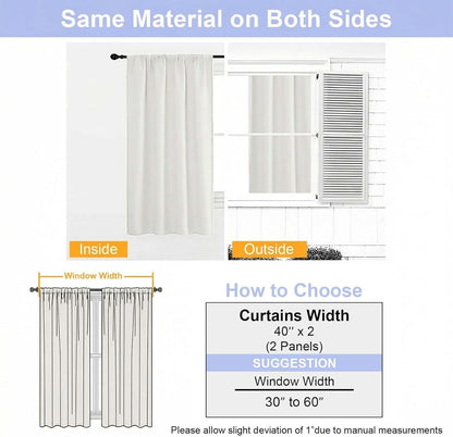 Simplebrand Ava Sage Green Blackout Curtains for Bedroom 63 Inch Length 2 Panels Set, Solid Thermal Insulated Energy Saving Rod Pocket Window Treatment Curtains Blackout Drapes, W40 x L63 Inch, Sage - Colors C