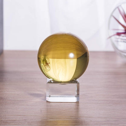 LONGWIN 50mm(2 inch) K9 Photography Solid Crystal Glass Ball Sphere with Free Stand Suncatcher (Clear)