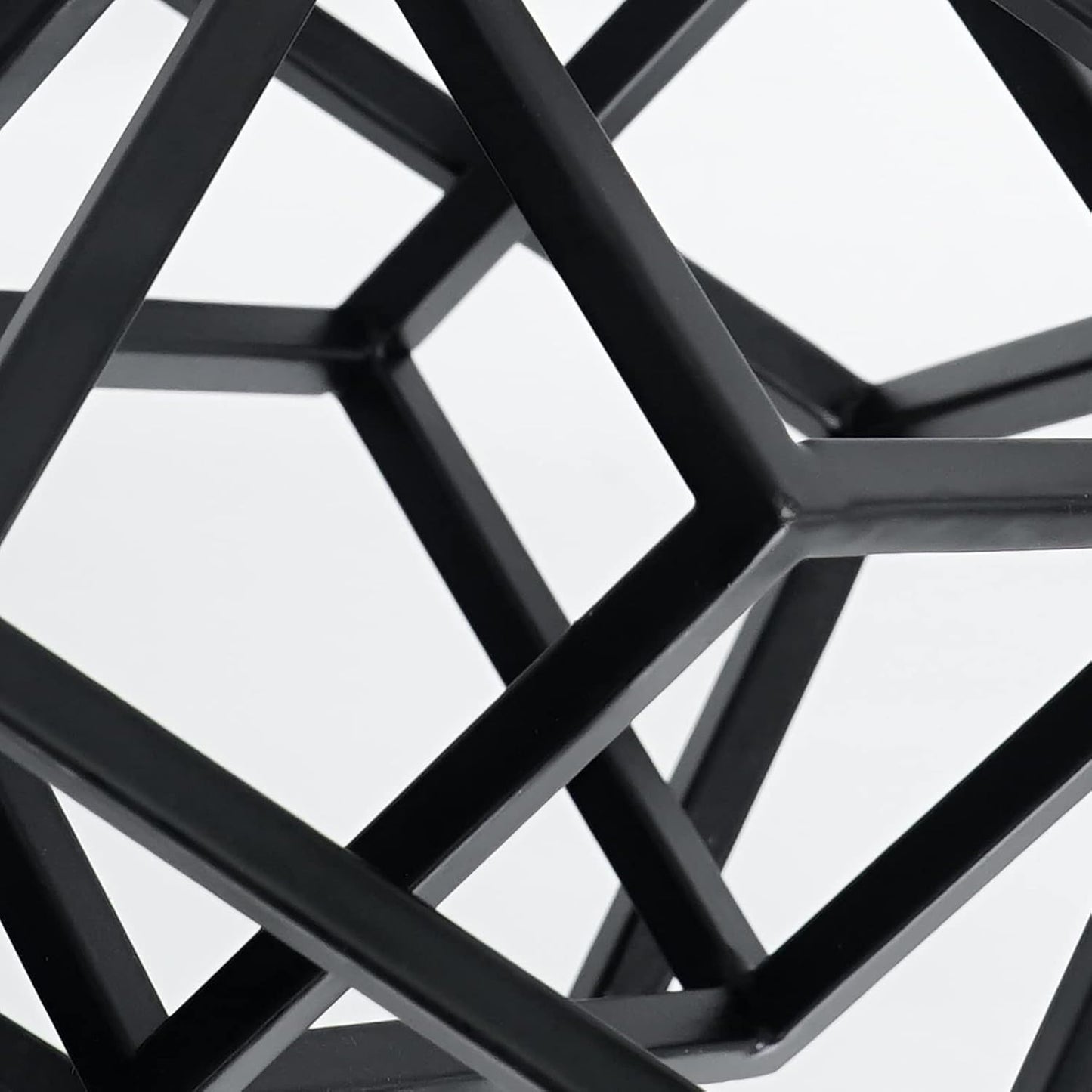 DreamsEden Small Geometric Sculpture, Metal Cube Decorative Ornaments Modern Home Decor Accent