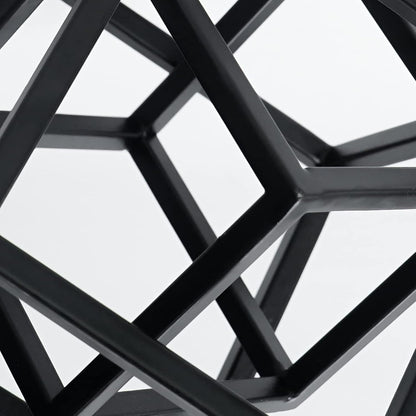 DreamsEden Small Geometric Sculpture, Metal Cube Decorative Ornaments Modern Home Decor Accent