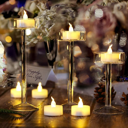 Nancia 100PACK Flameless LED Tea Lights Candles, Realistic and Bright Flickering Long Lasting 200Hours Battery-Powered, Ideal Party, Wedding, Birthday, Gifts Home Decoration Warm Yellow