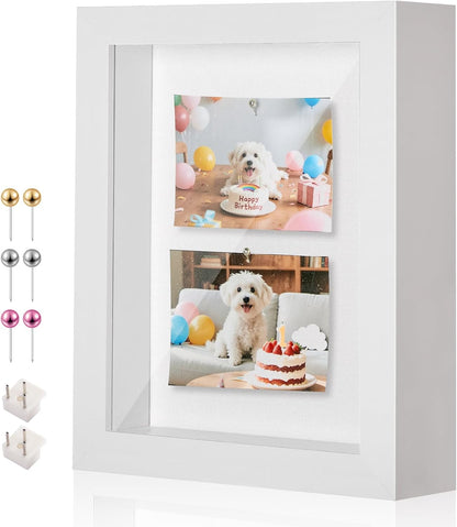 11x14 Shadow Box Display Case Picture Frame with Soft Linen Back, Large Deep Black Shadow Box 11x14 for Flowers Medal Display Case Jersey pet Graduation Memorabilia Baby Ltems Crafts Photos