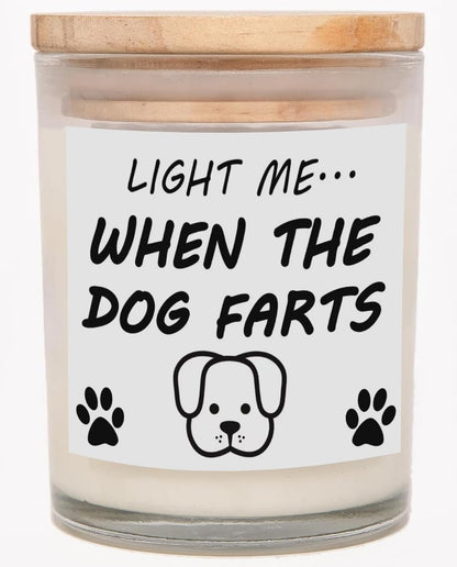 Pug Gifts & Decor, Dog Mom Gifts for Women, Dog Farts Candle, Pet Friendly Lavender Scented Candle