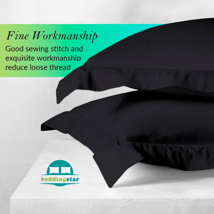 Euro Sham Covers 26x26 Set of 2 White 600 Thread Count 100% Egyptian Cotton Pack of 2 Euro 26x26 Pillow Covers Cushion Cover Cases Soft Skin Friendly European Size Decorative Square Pillow Shams