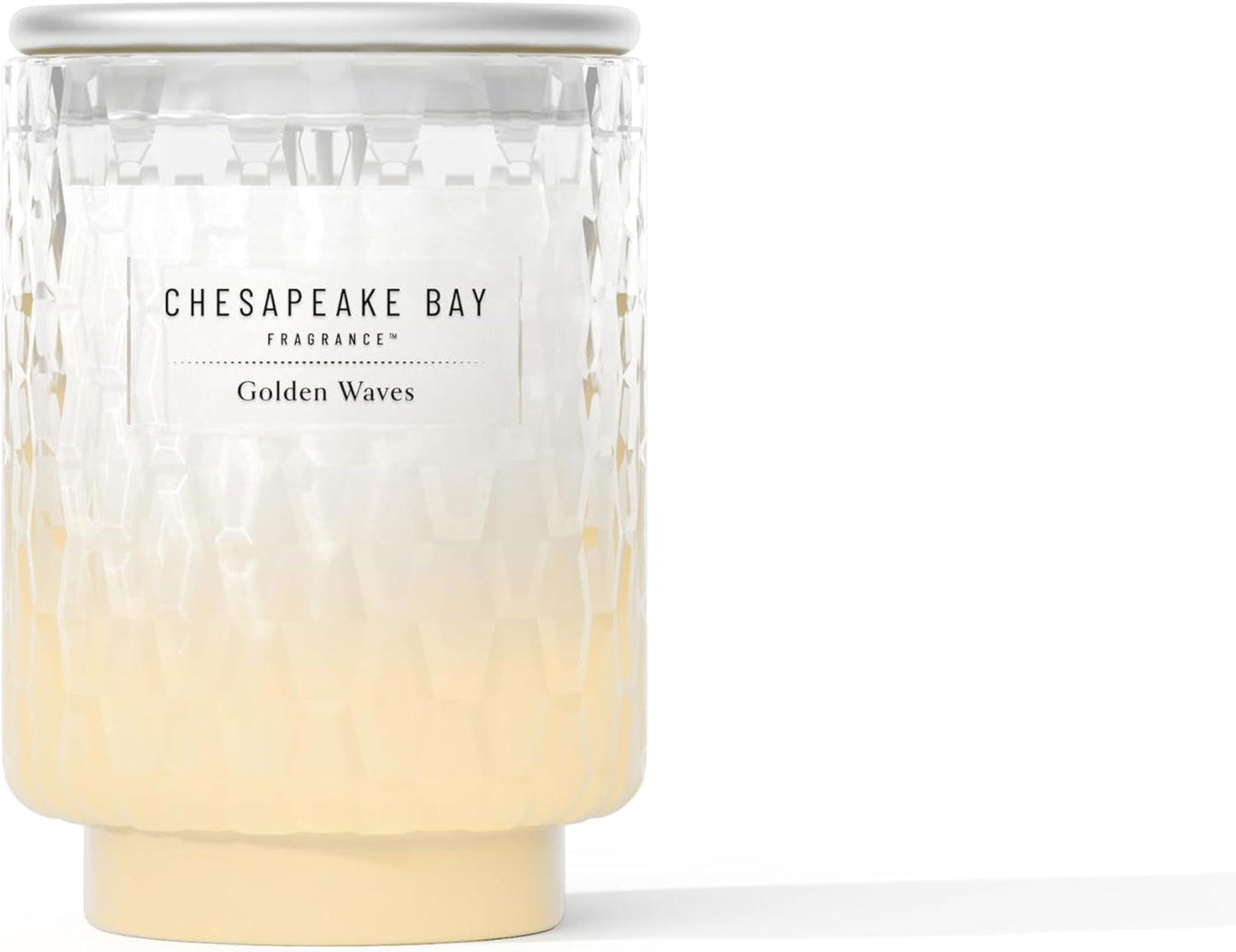 Chesapeake Bay, 11oz Marine Drift Scented Candle, Mood Evoking Fragrance, Textured Sea Glass-Inspired Jar, Premium Soy Blend Wax with Essential Oils, Coastal Fragrance for Home Décor or Gifting