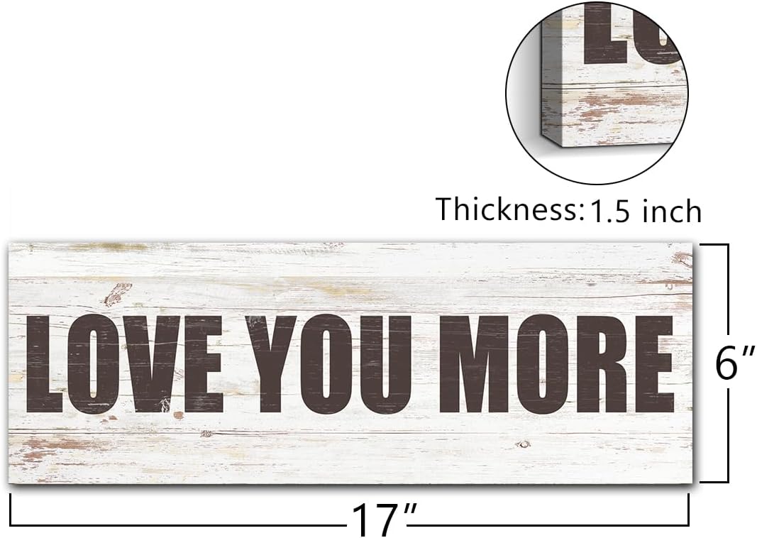 Quotes Wall Decor Enjoy the Little Things Sign Family Wall Signs Canvas Prints Rustic Wooden Wall Art Wood Pictures for Living Room Bedroom Office Home Decor, 6 X 17 Inch Framed