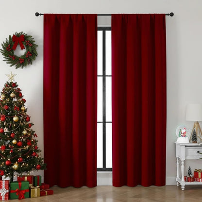 Simplebrand Ava Sage Green Blackout Curtains for Bedroom 63 Inch Length 2 Panels Set, Solid Thermal Insulated Energy Saving Rod Pocket Window Treatment Curtains Blackout Drapes, W40 x L63 Inch, Sage - Colors B