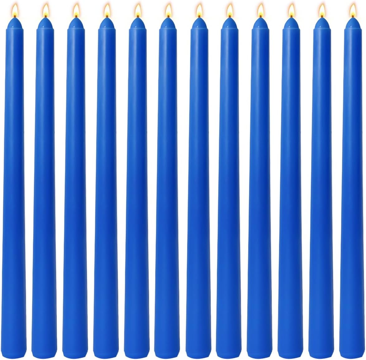 12-Pack Olive Green Taper Candles, 10 Inch Unscented Dripless Candlesticks, Long-Lasting Burn Time of 7-8 Hours, Perfect for Christmas Home Décor Spring and St. Patrick's Day