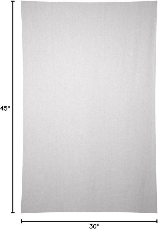 Sunshine Joy Plain White Tapestry 100% Cotton 58x58 Inches