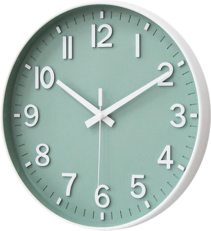 HZDHCLH Wall Clocks Battery Operated,12 inch Silent Non Ticking Modern Wall Clock for Living Room Bedroom Kitchen Office Classroom Decor (Olive Green and Gold)