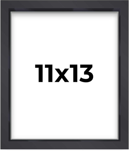 14x14 Shadow Box Black | 3/4" Depth of Usable Space | Solid Wood Pine | Includes UV Resistant Acrylic Plexiglass, Acid-Free Backing & Hanging Hardware | Made to Order in USA - Colors D