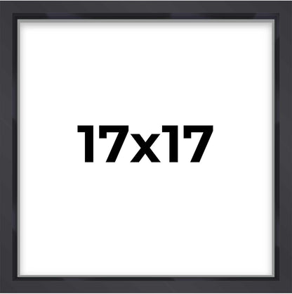 14x14 Shadow Box Black | 3/4" Depth of Usable Space | Solid Wood Pine | Includes UV Resistant Acrylic Plexiglass, Acid-Free Backing & Hanging Hardware | Made to Order in USA - Colors D