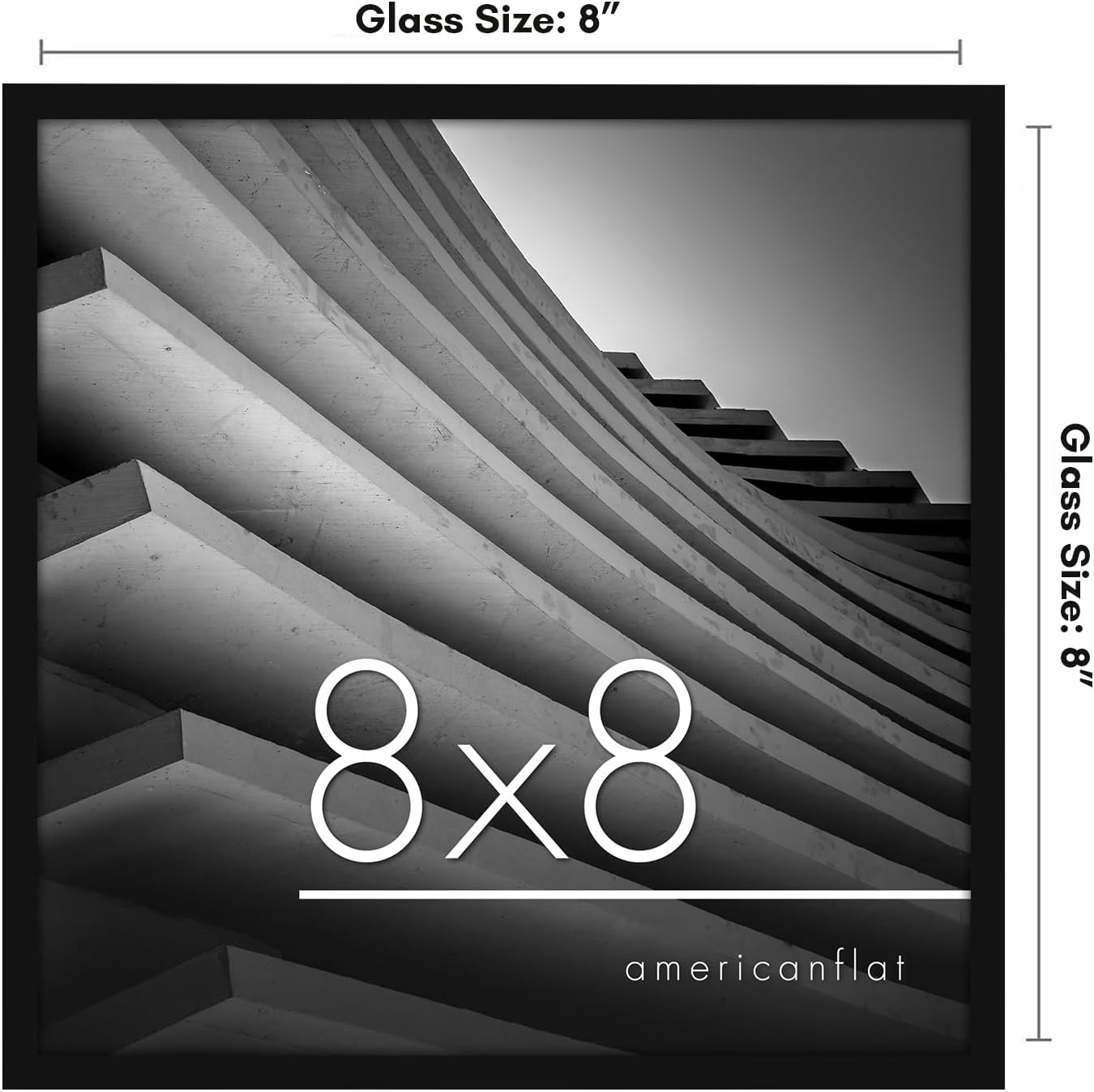 Americanflat 24x36 Poster Frame with Polished Plexiglass - Streamline Collection - Thin Border Picture Frame for Wall Display - Hanging Hardware Included - Black - Colors A