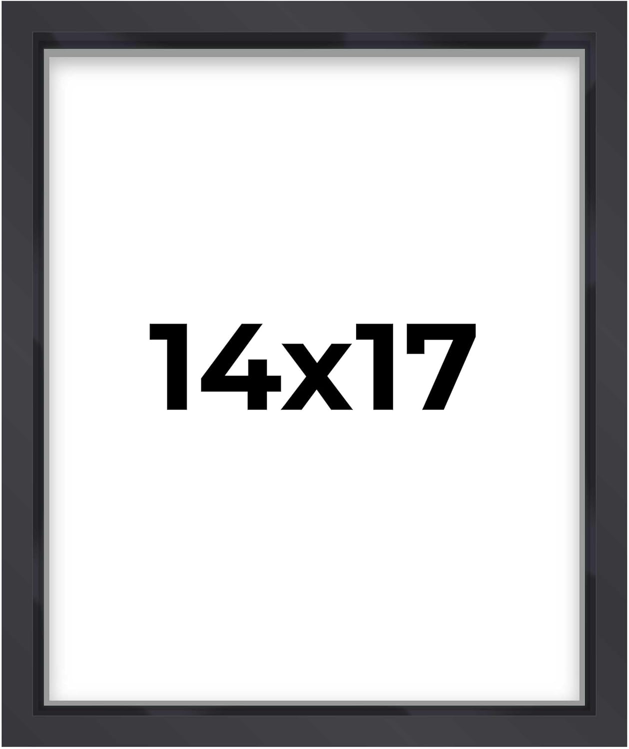 14x14 Shadow Box Black | 3/4" Depth of Usable Space | Solid Wood Pine | Includes UV Resistant Acrylic Plexiglass, Acid-Free Backing & Hanging Hardware | Made to Order in USA - Colors C