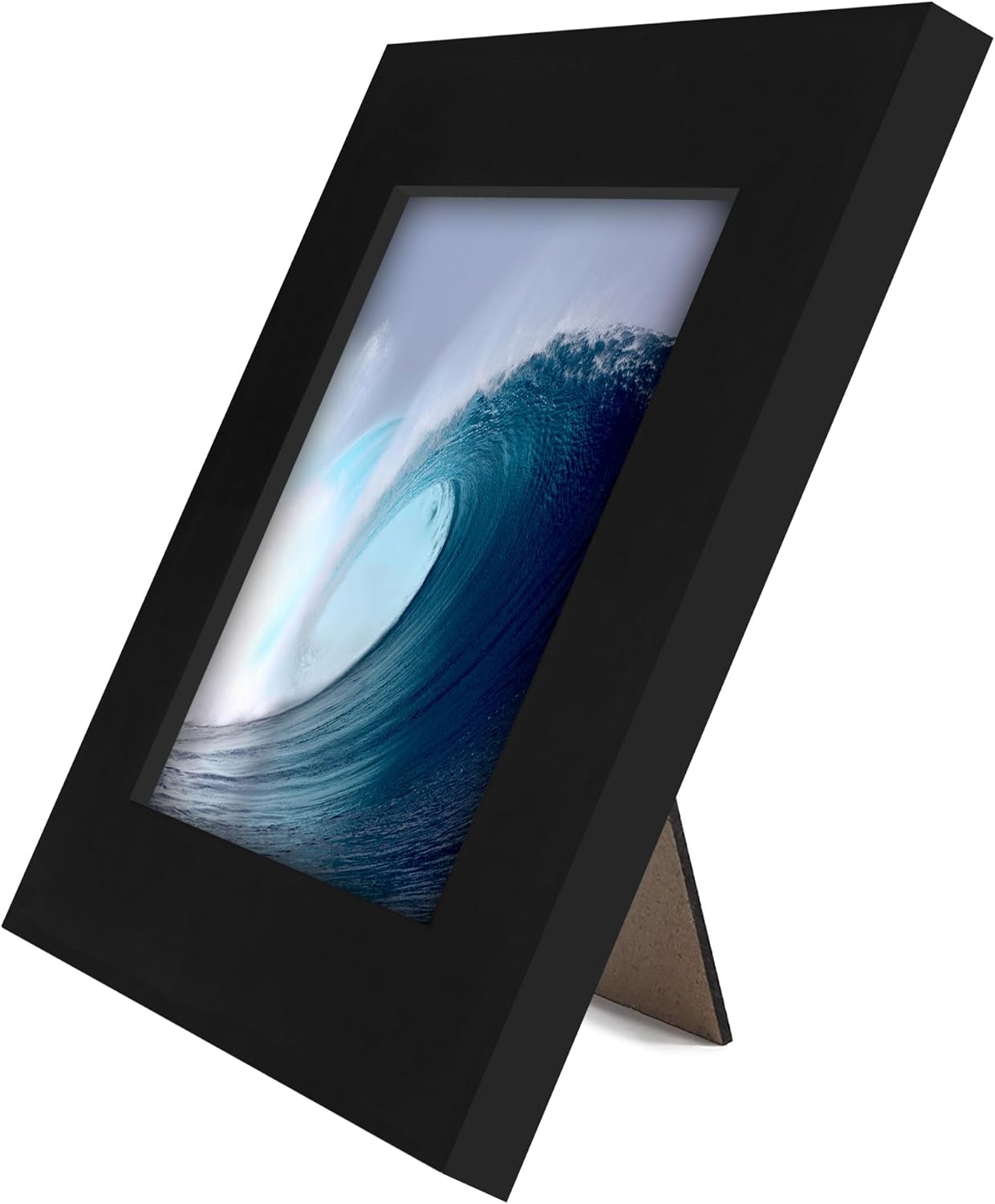 Americanflat 12x18 Poster Frame with Shatter-Resistant Glass - Signature Collection - Gallery-Style Frames Made of Engineered Wood - Photo Frame for Wall Display - Black - Colors A