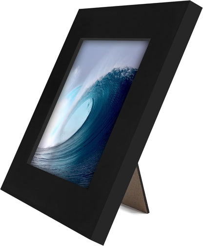 Americanflat 12x18 Poster Frame with Shatter-Resistant Glass - Signature Collection - Gallery-Style Frames Made of Engineered Wood - Photo Frame for Wall Display - Black - Colors A