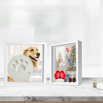 8x8 Shadow Box Frame Display Case with Letter Stickers, 3D Picture Frame, Display Case Box for Memorabilia, Baby Items, Wedding Memories, Crafts, Tickets and Photos (White, 8x8)