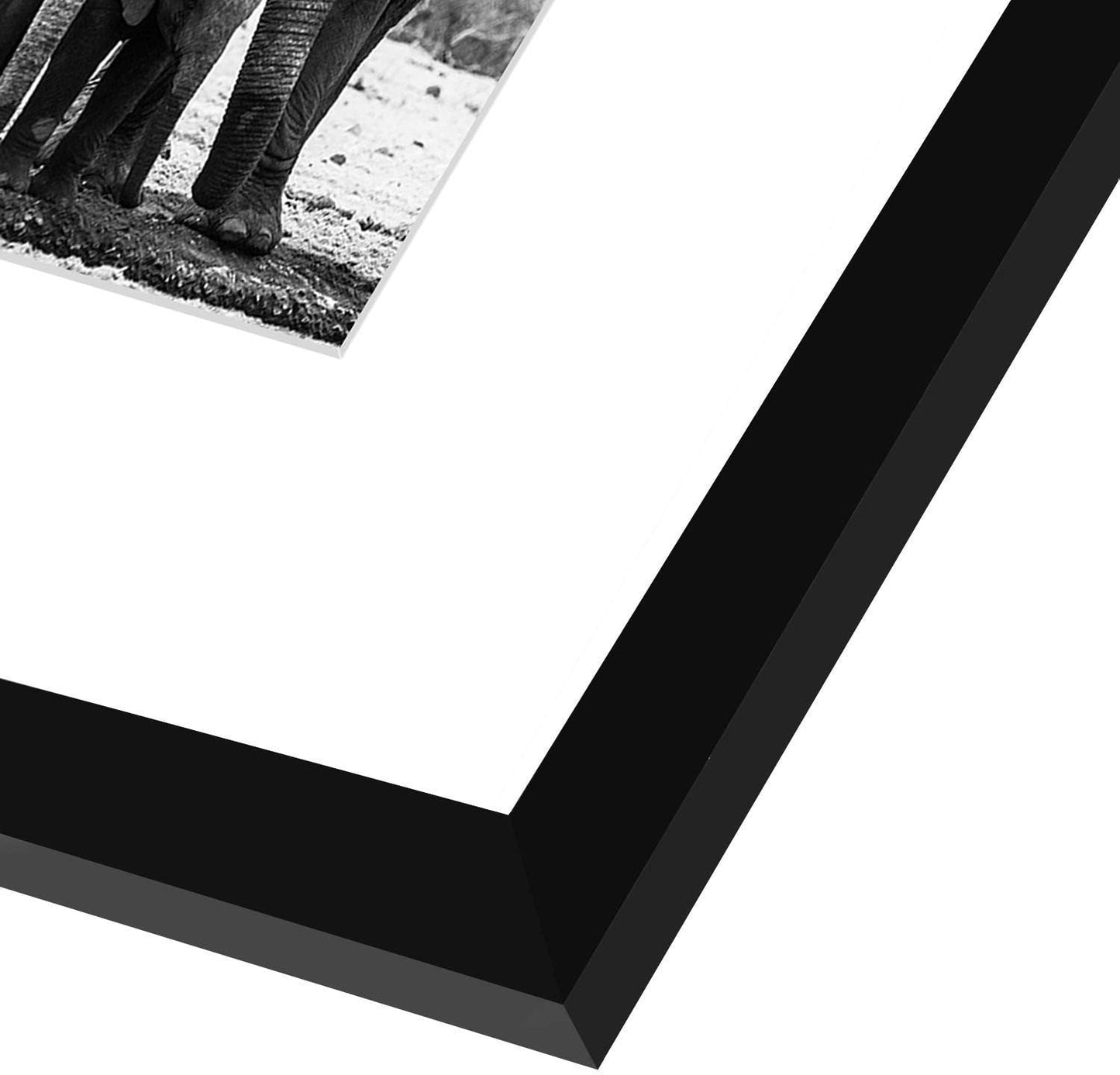 Americanflat 8x10 Picture Frame with Shatter-Resistant Glass - Use as 5x7 Frame with Mat or Display 8x10 Photo Without Mat - Signature Collection - Picture Frames for Tabletop and Wall Display - Black