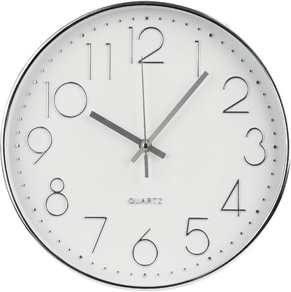 Wall Clock 12 Inch Non-Ticking Silent Modern Simple Style Round Decor Clock Gold Stereoscopic Dial Quartz Wall Clocks for Home/Office/School/Living Room/Bedroom/Kitchen
