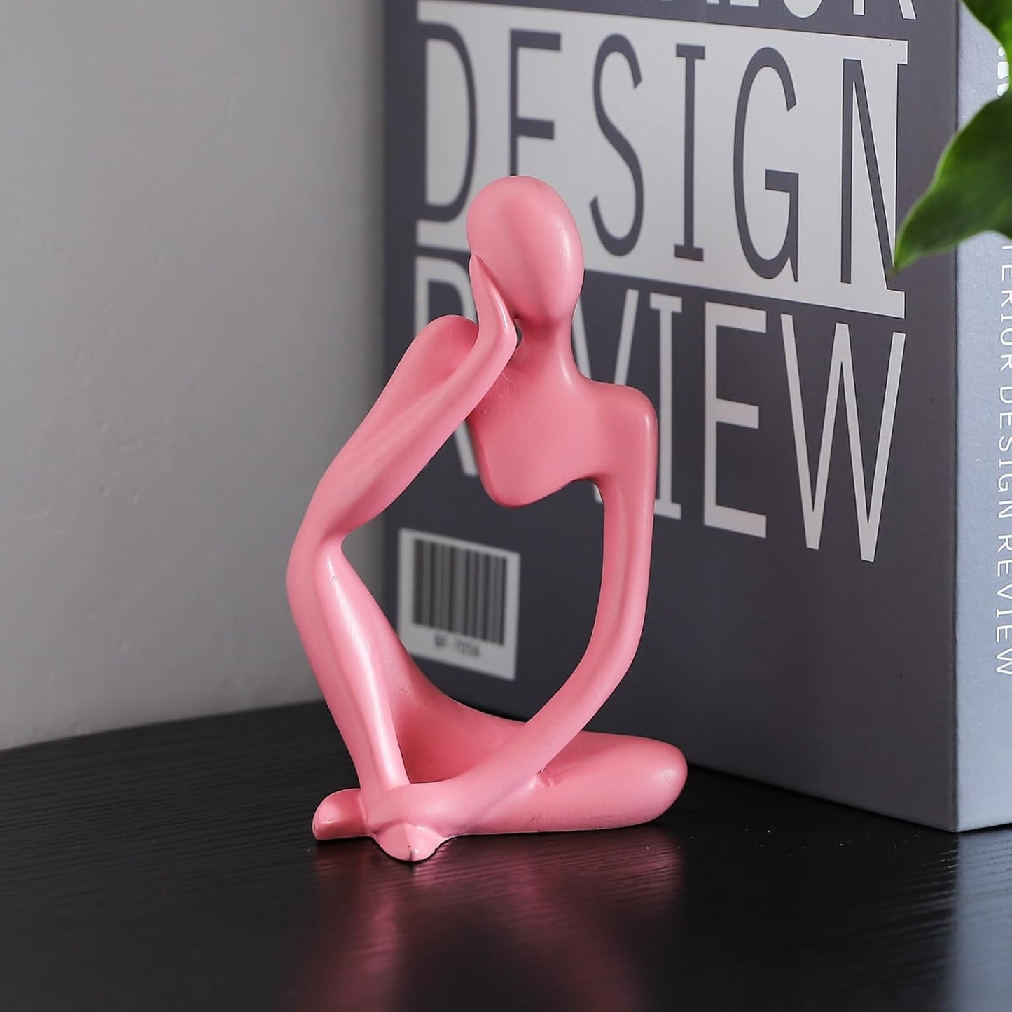 BrownLove 3pcs Decor White Thinker Statue Abstract Art Sculpture，Resin Collectible Figurines for Home Living Room Office Shelf Decoration