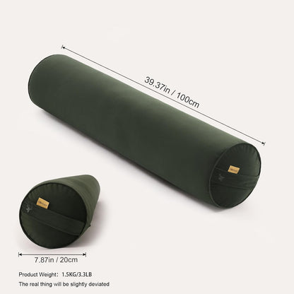 Body Pillow for Adults,Long Round Pillow,Big Cylindrical Pillow,Large Full Bolster Pillows for Side Sleepers (Steel Gray, 47.24"*7.87")