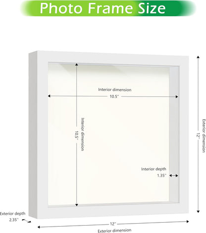 FrameWorks 11” x 14” Dark Oak Wooden Shadow Box Frame – Display Case with Soft Felt Back, Memory Box with Tempered Glass, Display Box with Elegant White Ball Push Pins, Wooden Flower Box