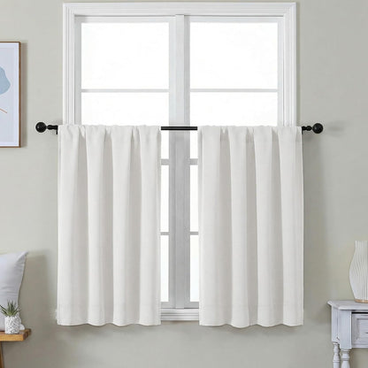 Simplebrand Ava Sage Green Blackout Curtains for Bedroom 63 Inch Length 2 Panels Set, Solid Thermal Insulated Energy Saving Rod Pocket Window Treatment Curtains Blackout Drapes, W40 x L63 Inch, Sage - Colors C