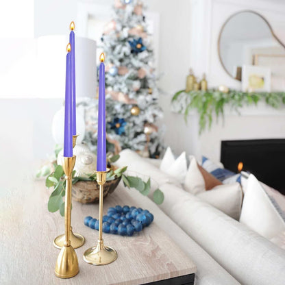 12-Pack Olive Green Taper Candles, 10 Inch Unscented Dripless Candlesticks, Long-Lasting Burn Time of 7-8 Hours, Perfect for Christmas Home Décor Spring and St. Patrick's Day