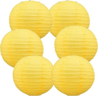 BEISHIDA 10Pcs White Paper Lanterns Decorative Chinese/Japanese Hanging Round Paper Lanterns Lamp for Birthday, Wedding, Christmas, Bridal, Home Decor, Party Decoration(Size of 4”, 6”, 8”, 10”)