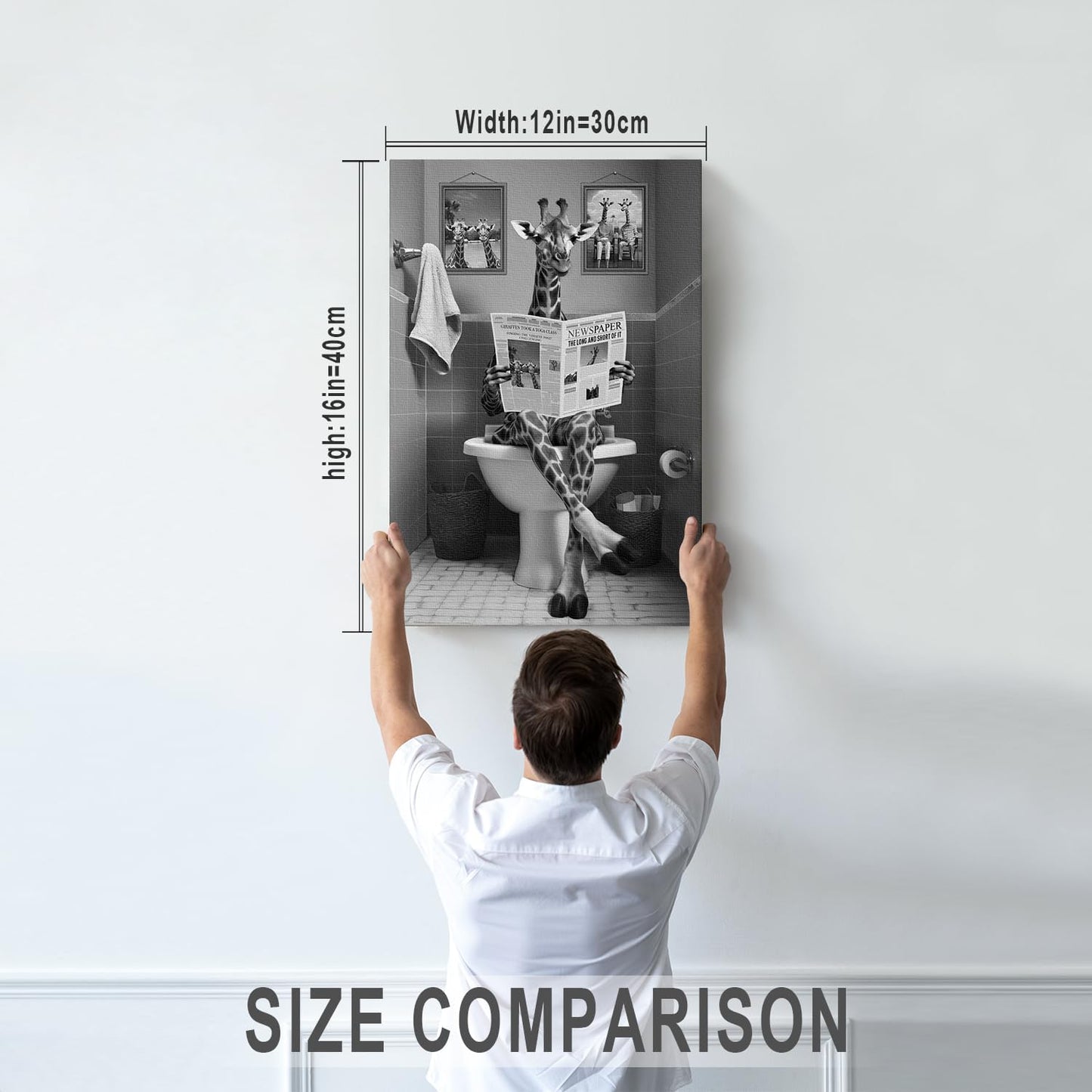 DIHSIEG 12x16 Canvas Wall Art funny bathroom wall art Print Poster Vintage Poster Frameless Floral Can be hung on the Wall Heal Your Heart poster Wall Art Canvas