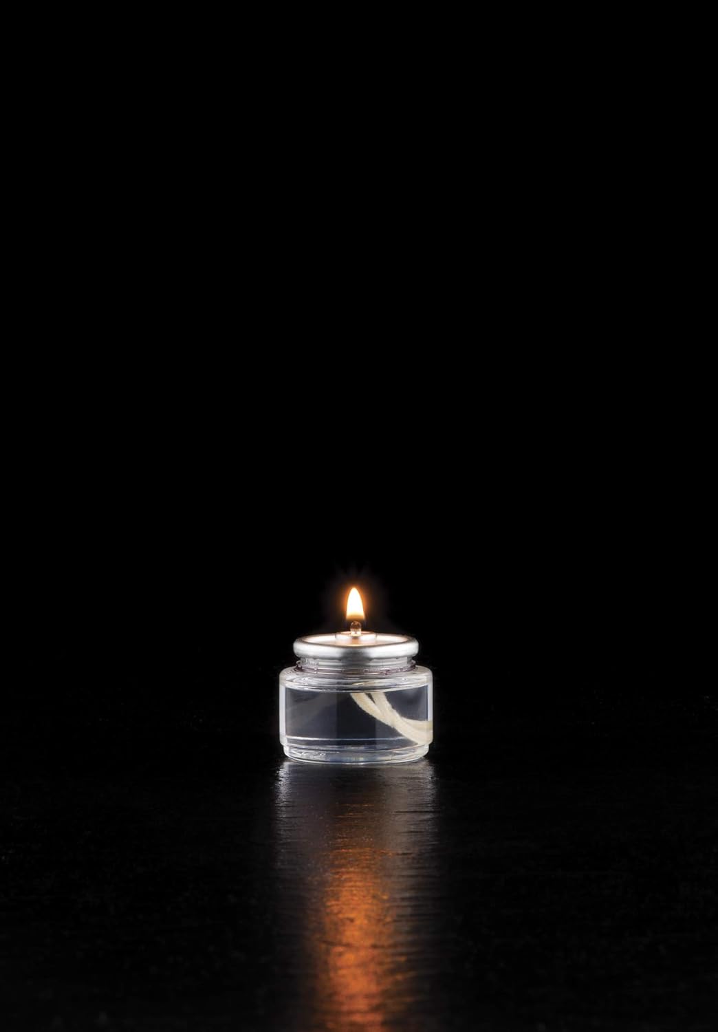 Hollowick Disposable Liquid Candles, 8 Hour, for Use in Glass Votive Tealight Lamp Holders, Restaurant Wedding Table Top Lights, Child Resistant Closures, 90 Pieces, Clear Fuel Oil HD8-90