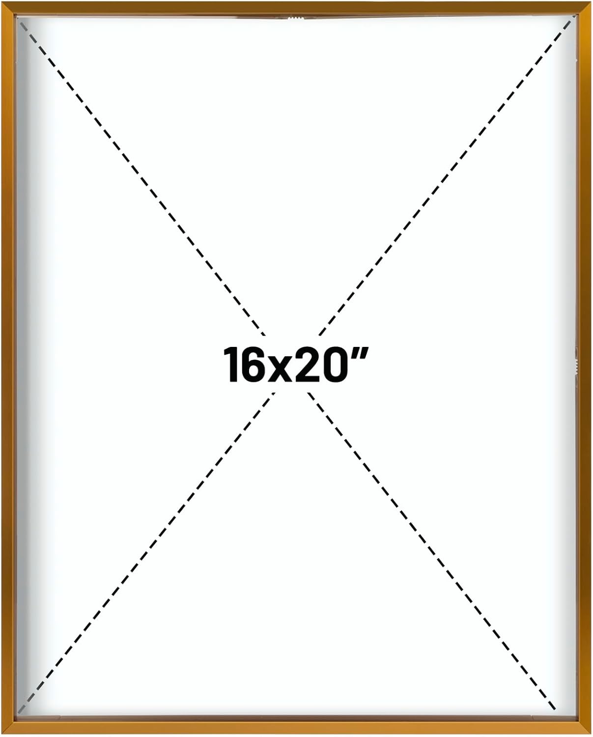 Frametory, Floating Picture Frame 12x16 - Black Aluminum Metal Photo Frame - Real Glass of Front - for Wall Mount Display