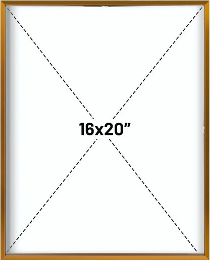 Frametory, Floating Picture Frame 12x16 - Black Aluminum Metal Photo Frame - Real Glass of Front - for Wall Mount Display