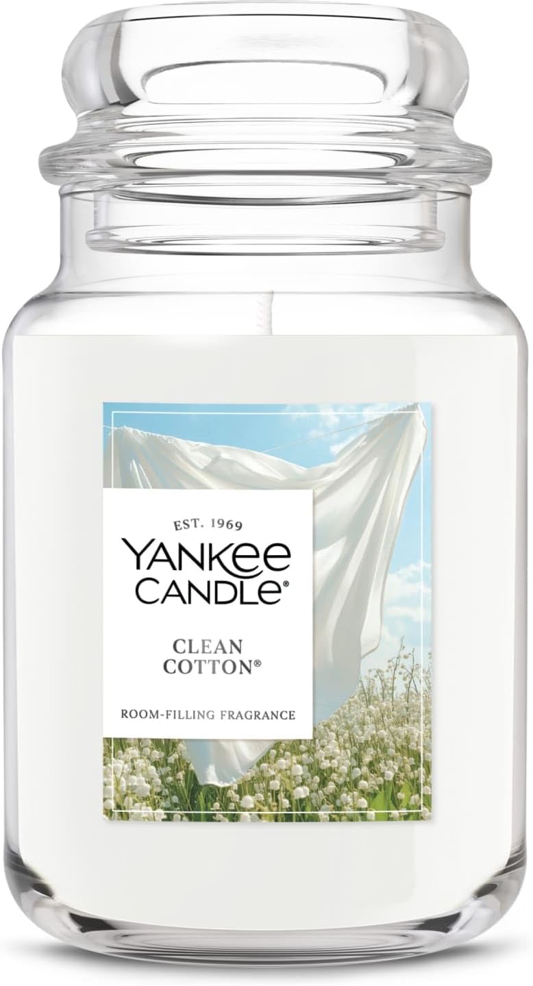 Yankee Candle Ocean Air Scented Candle, 22oz Large Jar with up to 150 Hour Burn Time, Giftable