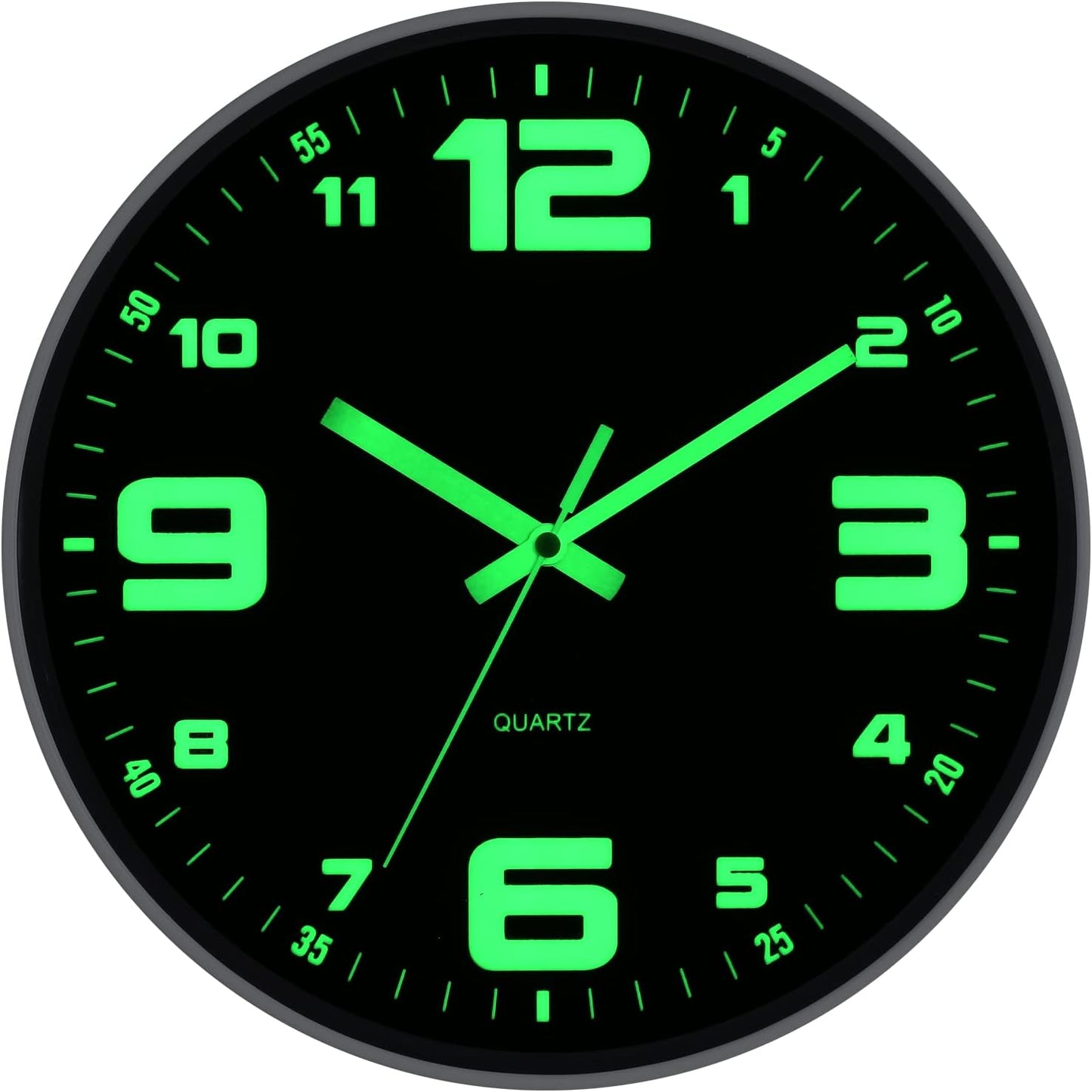 HZDHCLH Wall Clocks Battery Operated,12 inch Silent Non Ticking Modern Wall Clock for Living Room Bedroom Kitchen Office Classroom Decor (Olive Green and Gold)